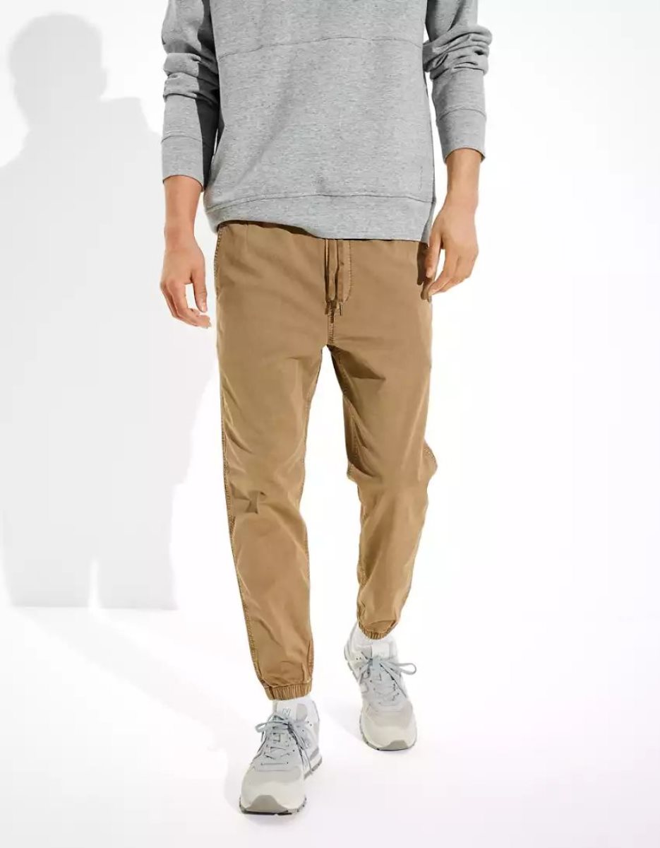 Pantalon American Eagle AE Trekker Jogger Kaki Homme | LFX-17201930